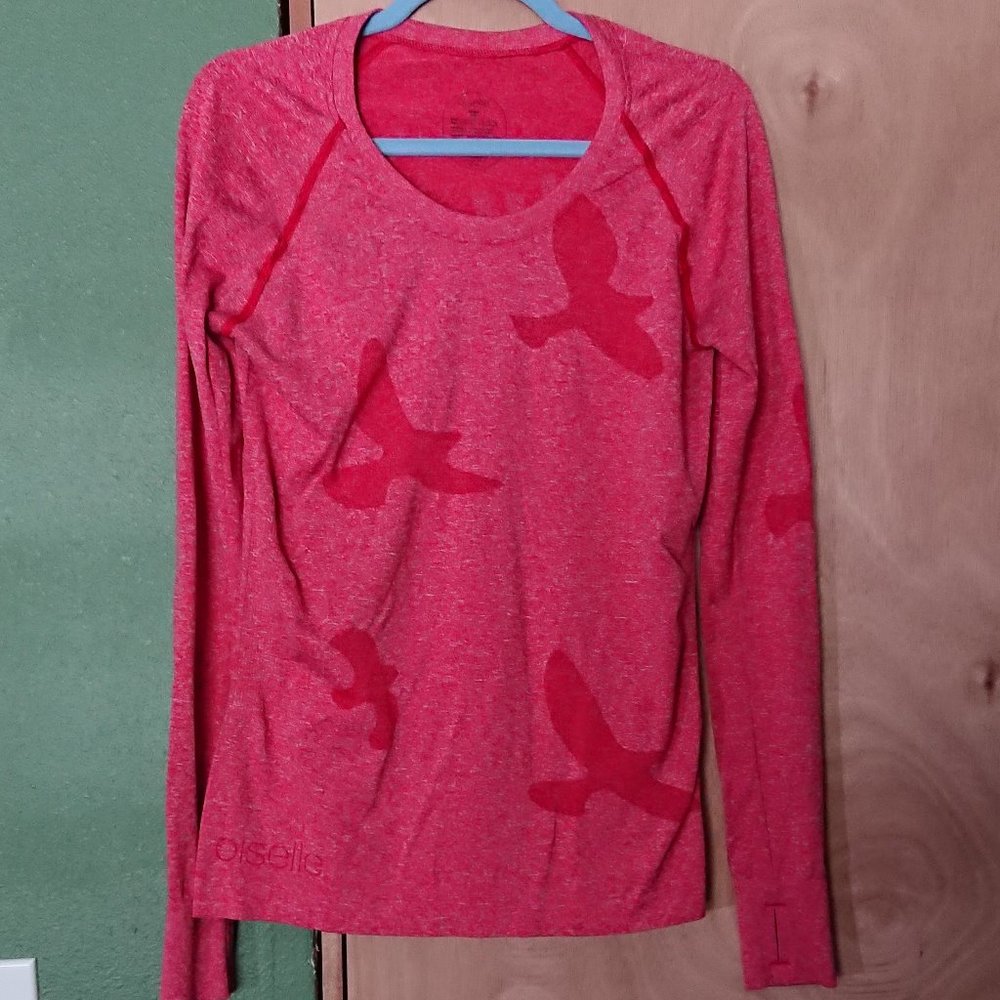 Oiselle Running Flyte Long Sleeve Top Sz L EUC